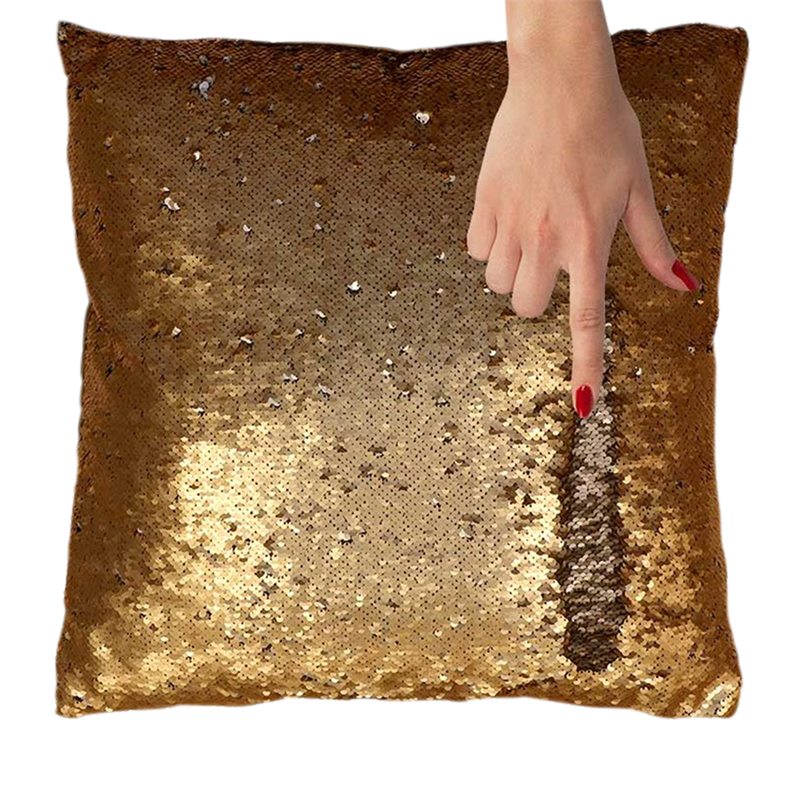 Coussin COMET coloris or  45 x 45 cm