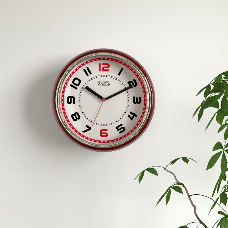 Horloge ELIOTT coloris rouge