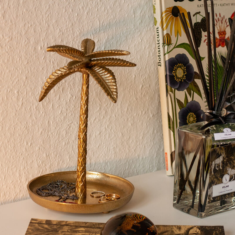 Porte-bijoux GOLD PALM coloris or