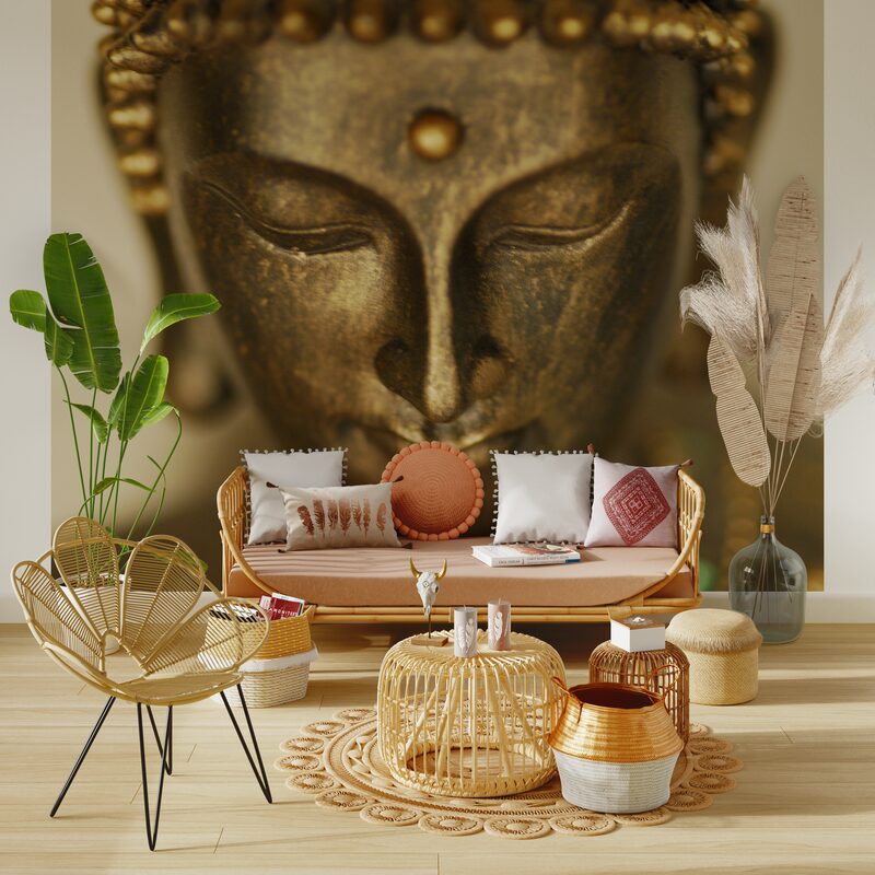 Papier peint panoramique XL BUDDHA IN PORTRAIT 300 x 250 cm
