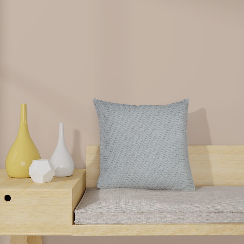 Coussin FIXI coloris gris perle 45 x 45 cm