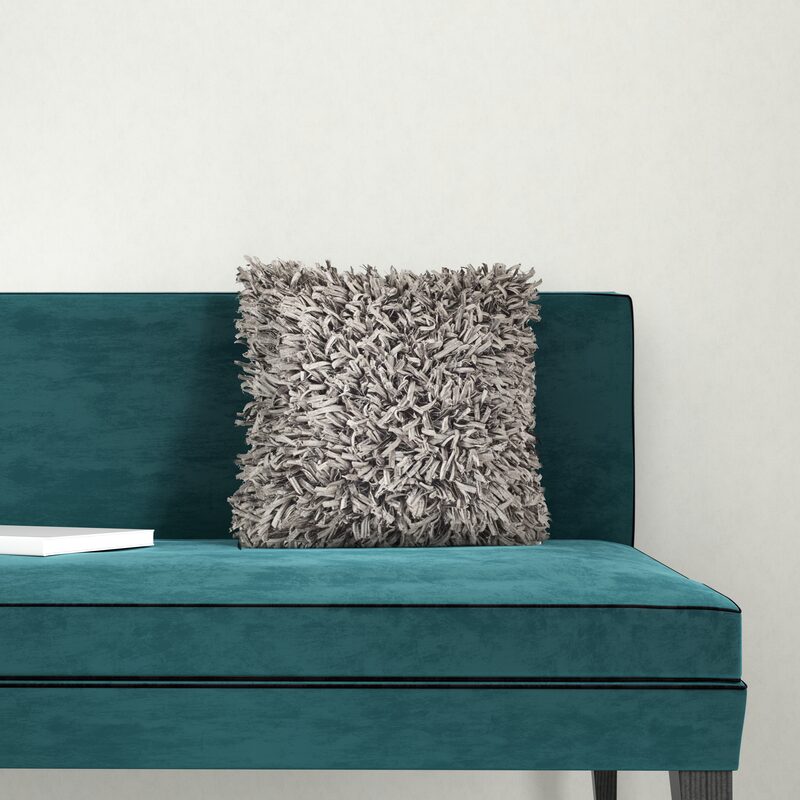 Coussin SHANNON coloris gris 45 x 45 cm