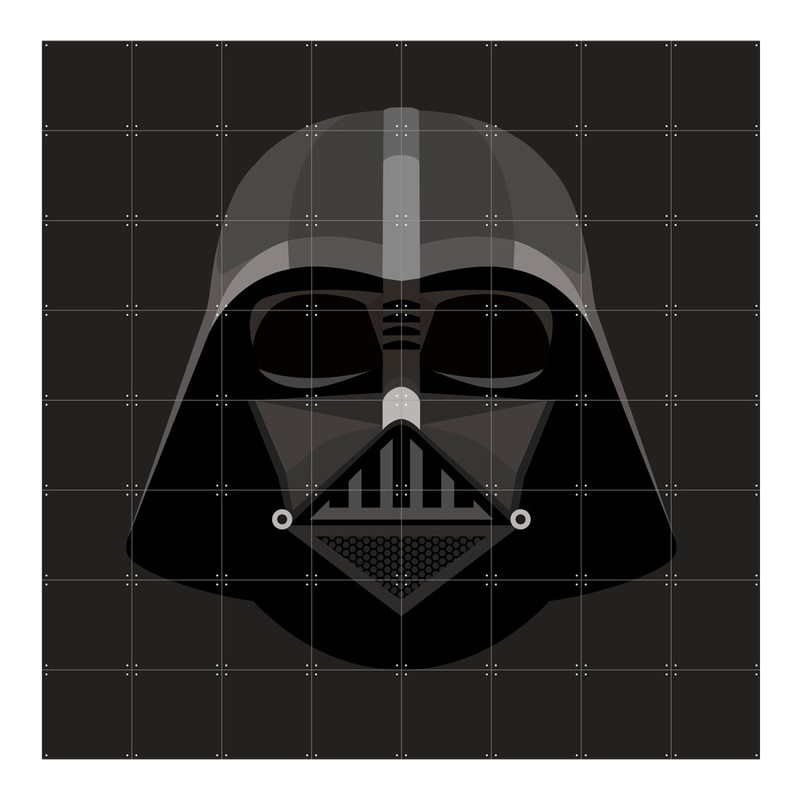 Panneau décoratif STORMTROOPER/DARTH VADER. STAR WARS 80 x 80 cm