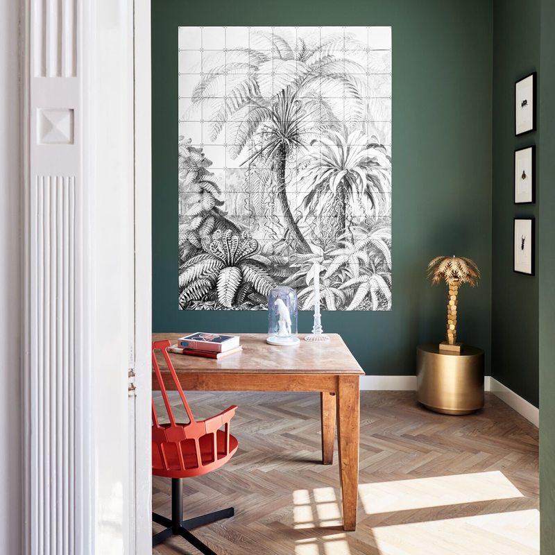 Panneau décoratif FERNS ERNST HAECKEL 80 x 100 cm