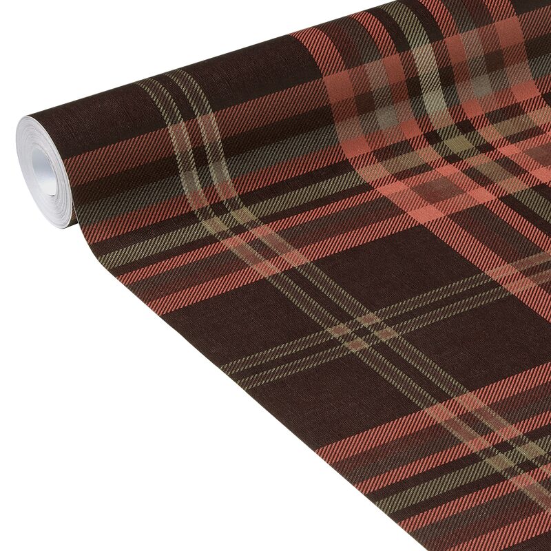 Papier peint intissé SAINT ANDREWS coloris bordeaux