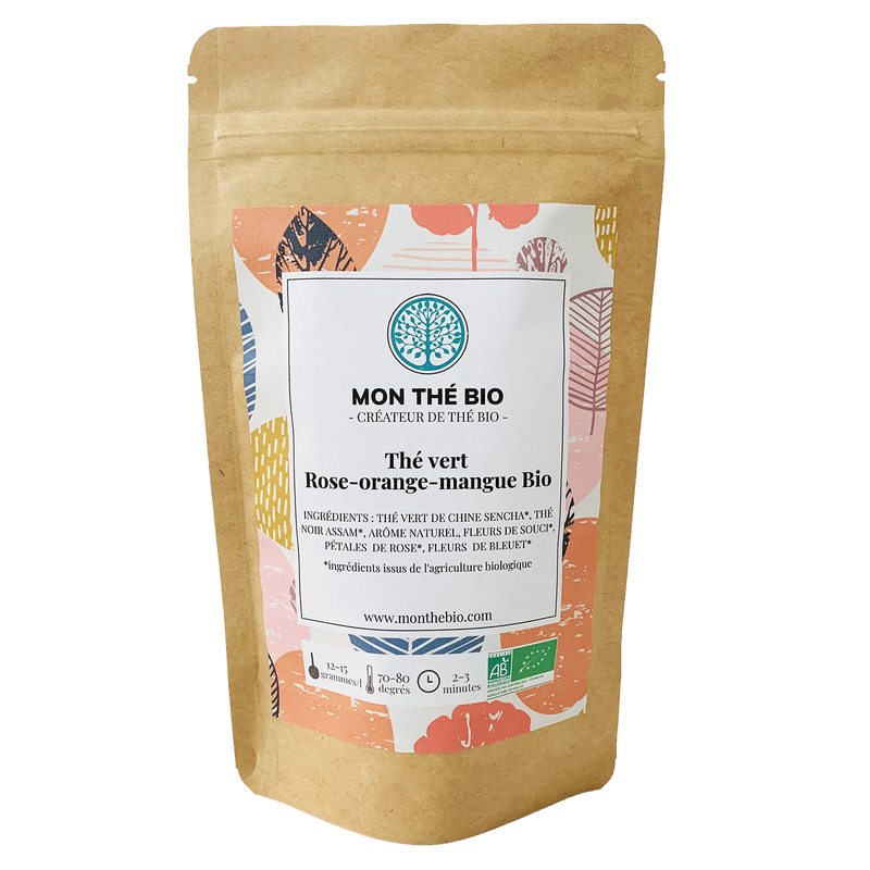 Thé ROSE ORANGE MANGUE BIO