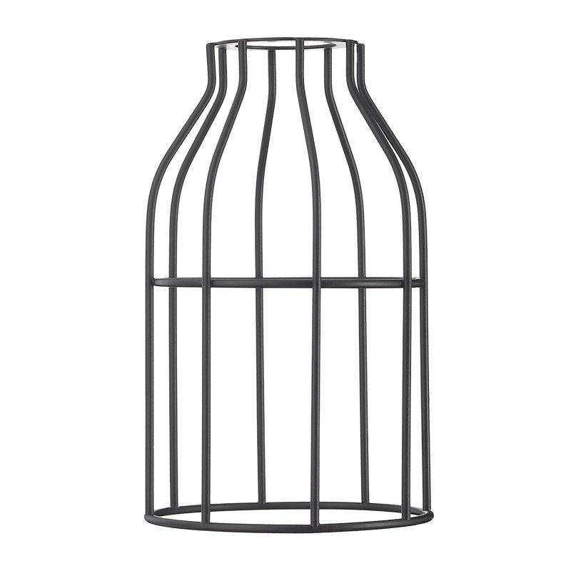 Abat-jour CAGE BALA coloris noir 12 x 20 cm
