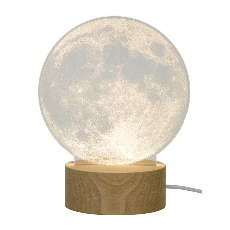 Lampe à poser EARTH coloris transparent 23 x 15 cm