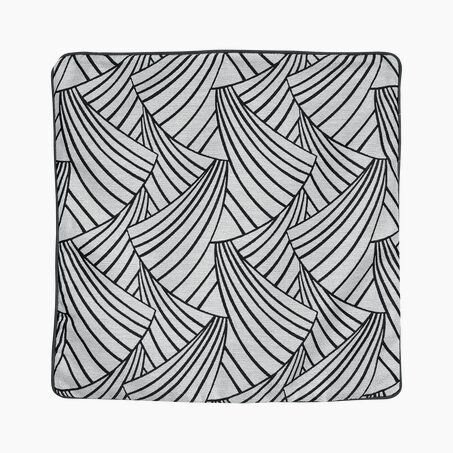 Housse de coussin ARDECO coloris noir 40 x 40 cm
