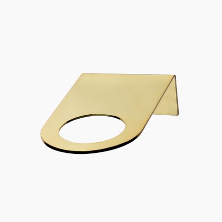 Applique APPLIQUE TABLETTE coloris or 12 x 6,5 cm