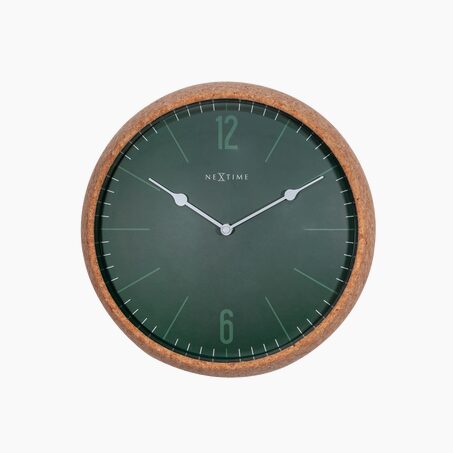 Horloge CORK coloris vert impérial