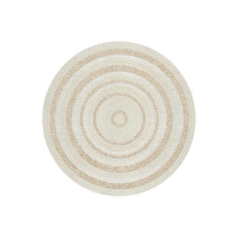 Tapis JONAS coloris beige naturel 120 x 120 cm