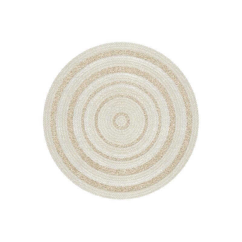 Tapis JONAS coloris beige naturel 120 cm