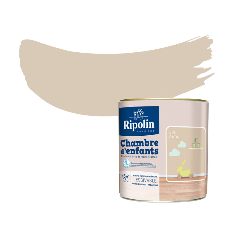 Peinture CHAMBRE D'ENFANT Acrylique lin Satiné 0,5 L