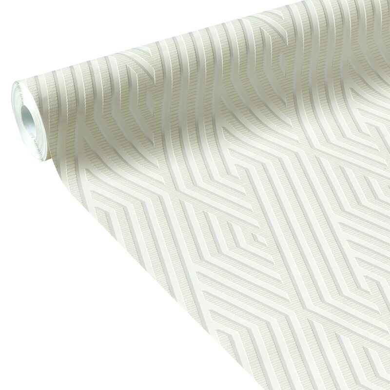 Papier peint intissé NEW VIBRATION coloris blanc