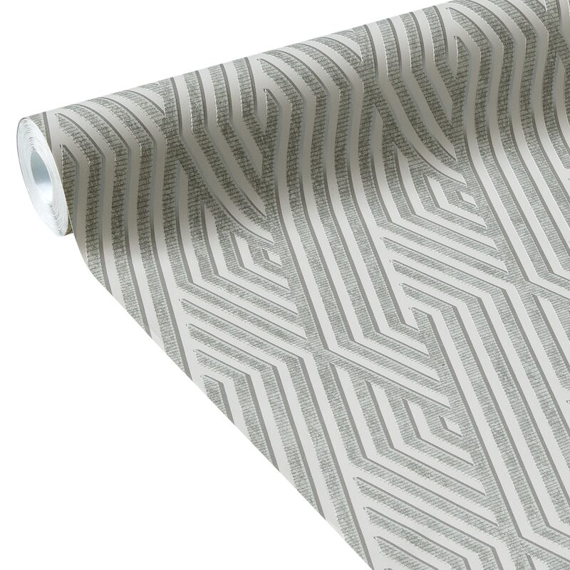 Papier peint intissé NEW VIBRATION coloris gris perle