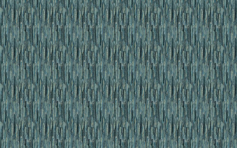 Papier peint intissé MAYALA coloris bleu paon