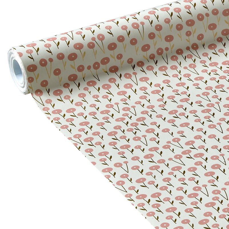 Papier peint intissé MARYLOU coloris vieux rose