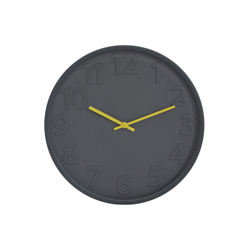 Horloge ADEN coloris Gris et jaune