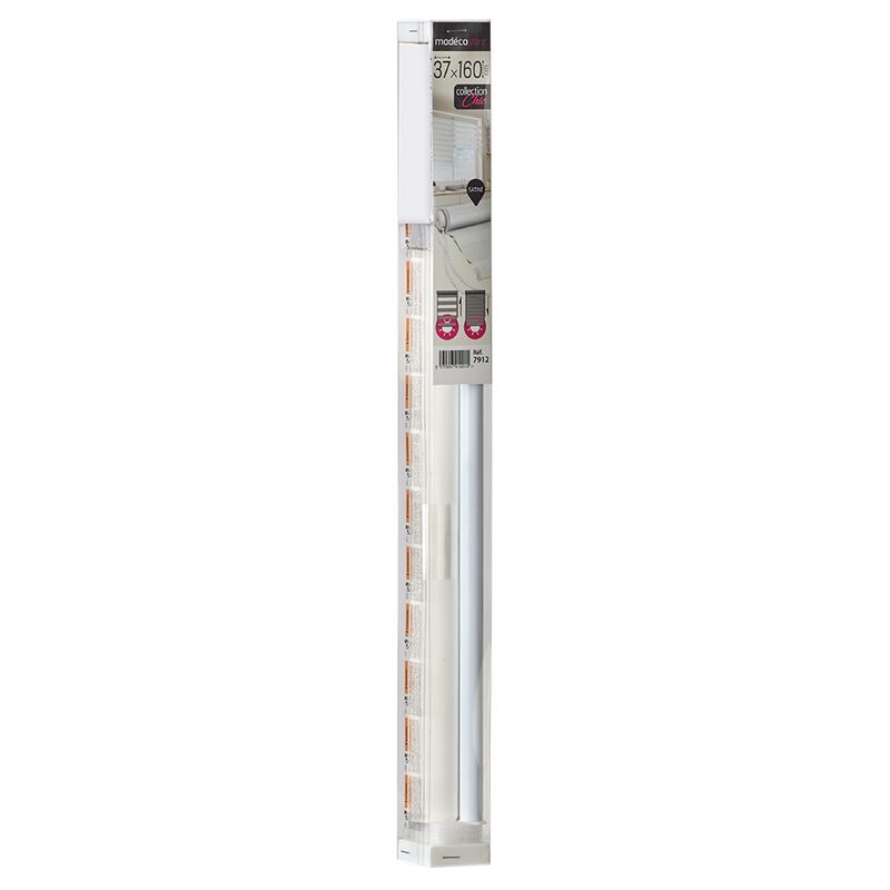 Store jour/nuit ECLIPSE coloris blanc 37 x 160 cm