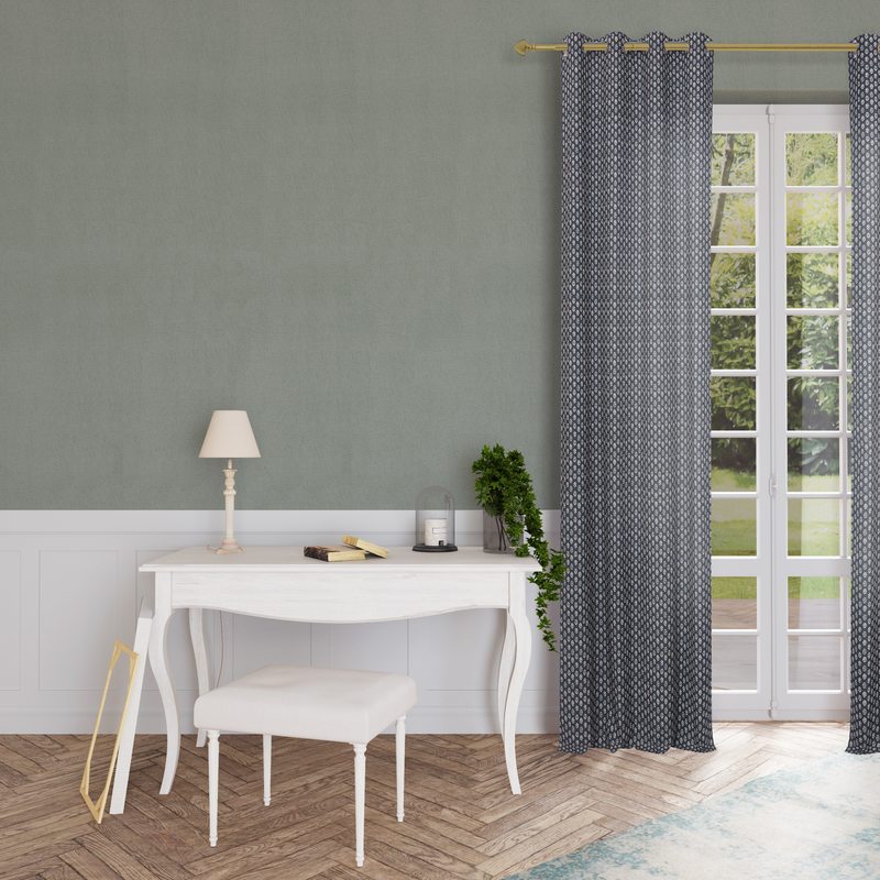Rideau JIRO coloris bleu nuit 140 x 240 cm