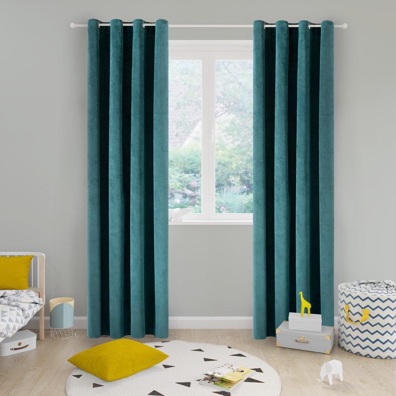 Rideau QUINCY coloris colvert 135 x 240 cm