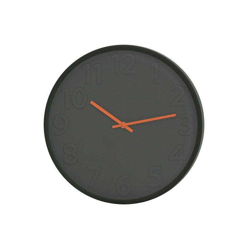 Horloge ADEN coloris kaki et orange