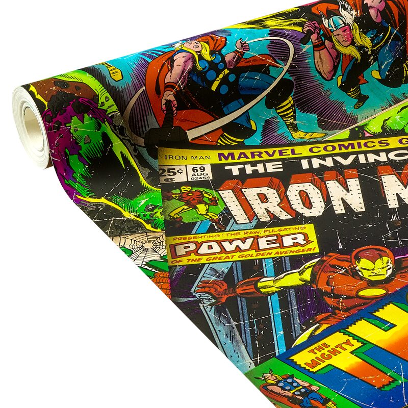 Papier peint MARVEL STORIES coloris multicolore