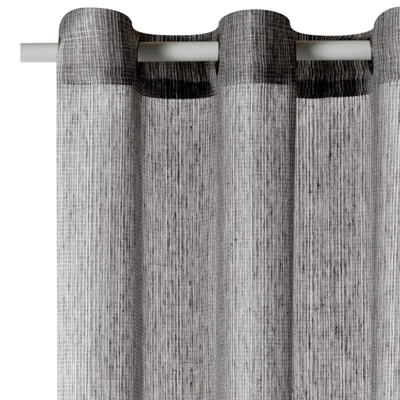Voilage Lin CORTADO coloris anthracite 160 x 240 cm