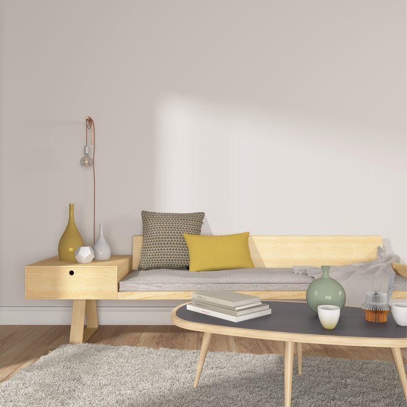 Coussin AINAE coloris jaune 45 x 45 cm