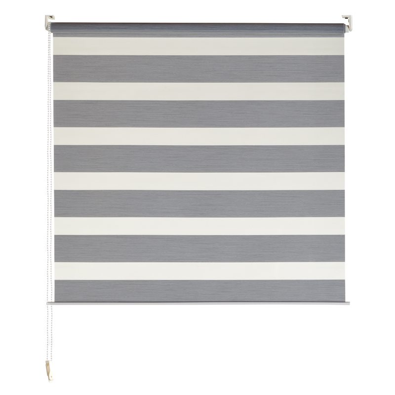 Store jour/nuit ECLIPSE coloris gris chiné 82 x 160 cm