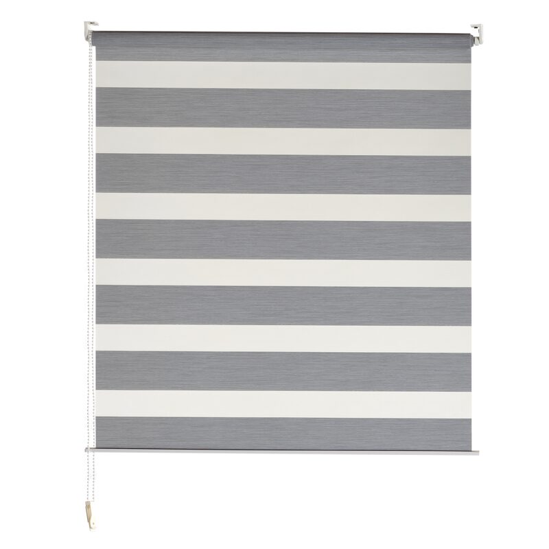 Store jour/nuit ECLIPSE coloris gris chiné 72 x 160 cm