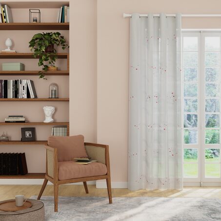 Voilage LINNA coloris blanc 140 x 260 cm