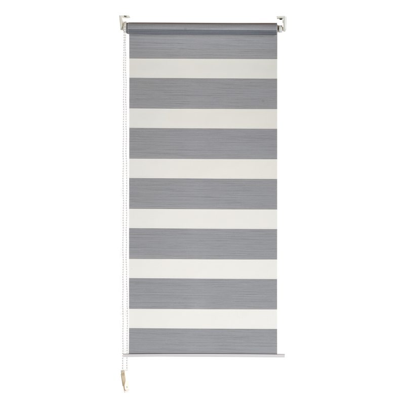 Store jour/nuit ECLIPSE coloris gris chiné 37 x 160 cm