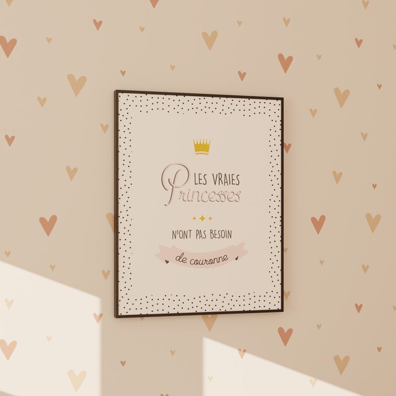 Tableau PRINCESSE coloris blanc