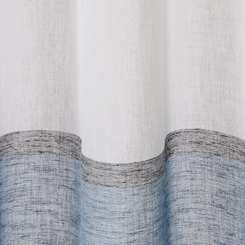 Voilage ZAROUA coloris bleu 140 x 260 cm