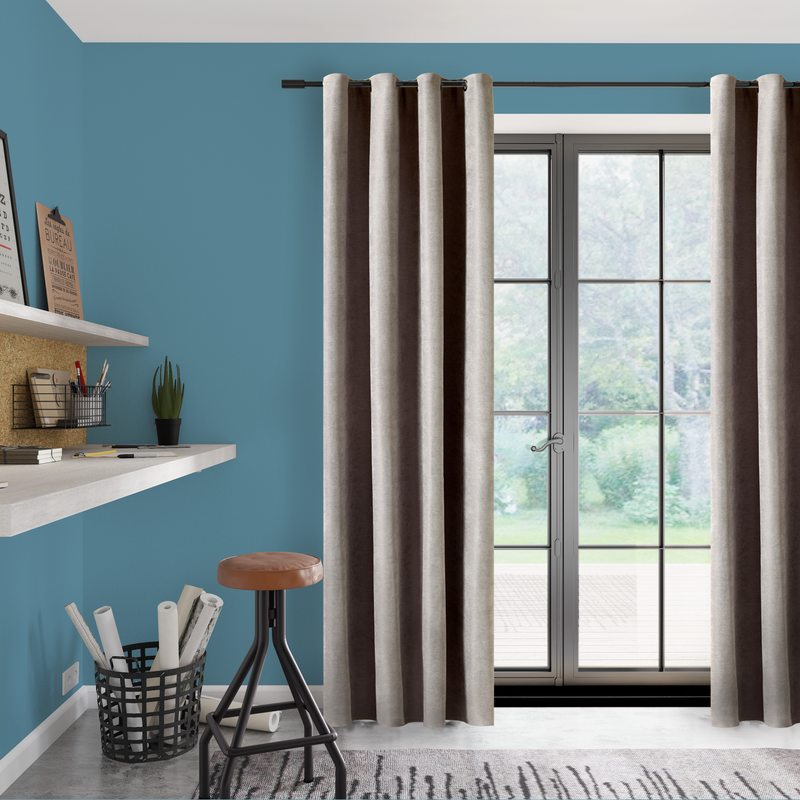 Rideau thermique ALASKA coloris gris 140 x 260 cm