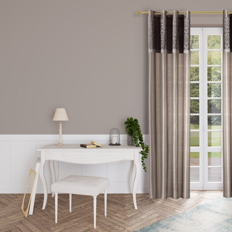 Voilage PAULA coloris taupe 140 x 240 cm
