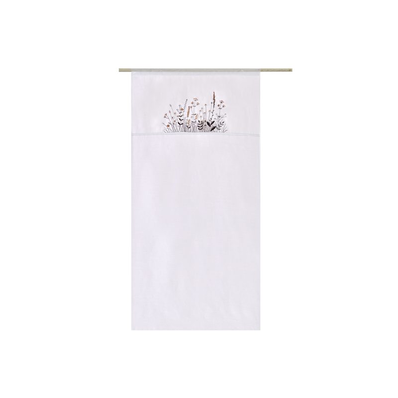 Vitrage MARGOT coloris rose poudré 60 x 120 cm