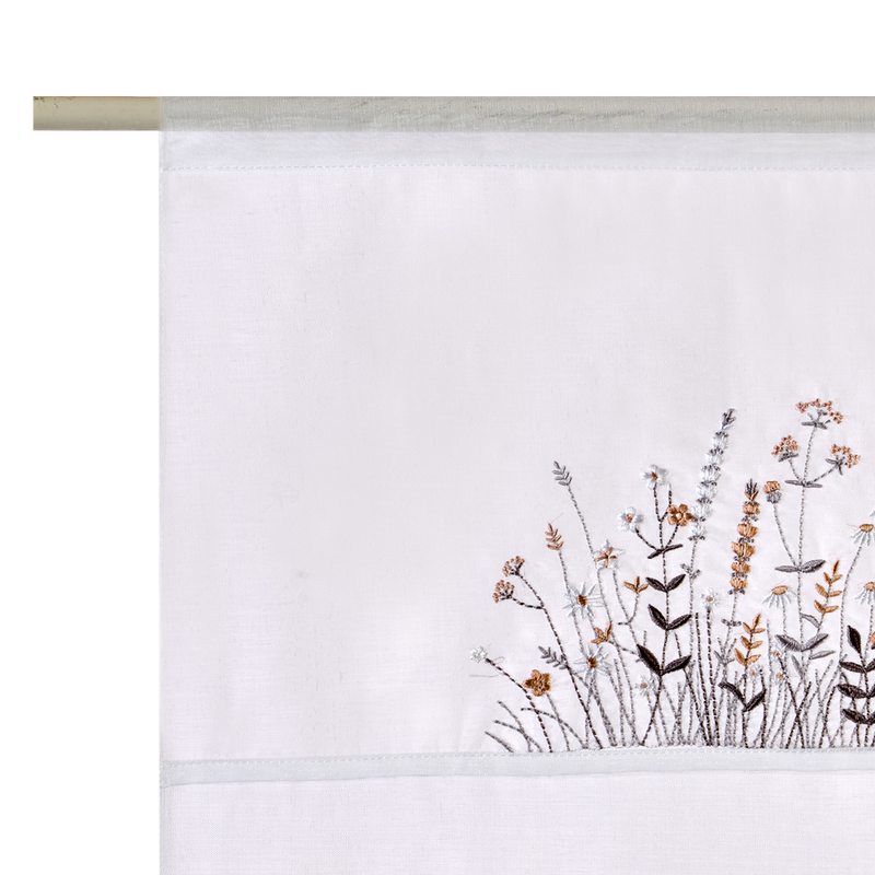 Vitrage MARGOT coloris rose poudré 60 x 120 cm