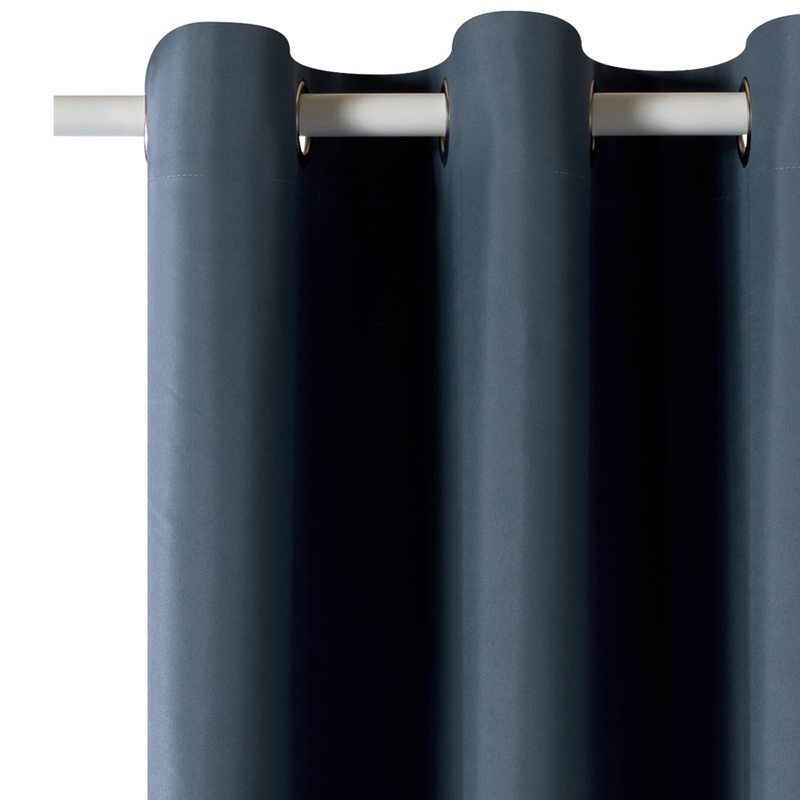 Rideau 100% occultant MANN coloris jean 140 x 260 cm