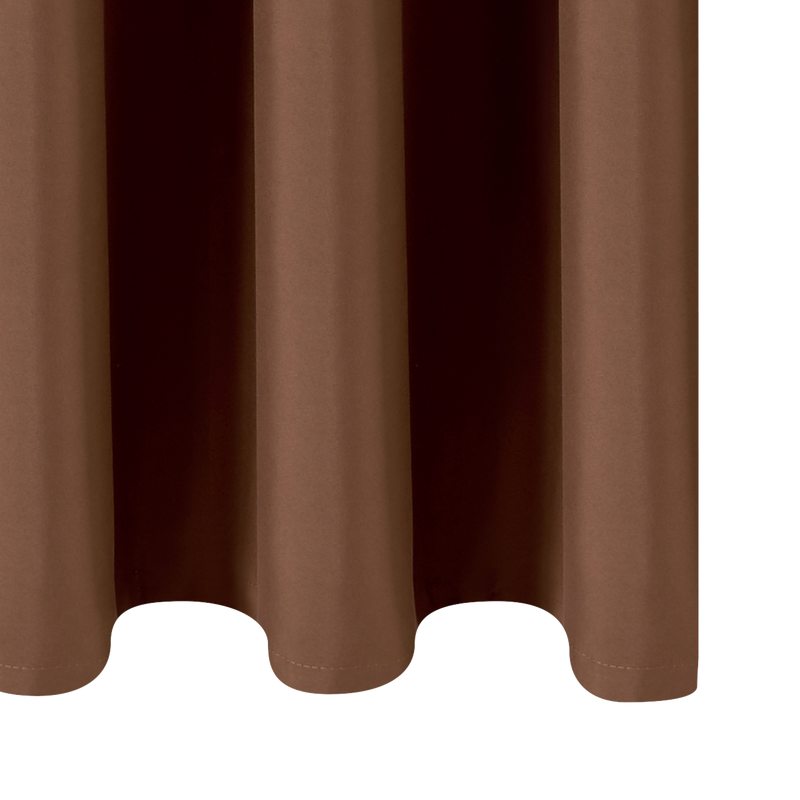 Rideau 100% occultant MANN coloris havane 140 x 260 cm