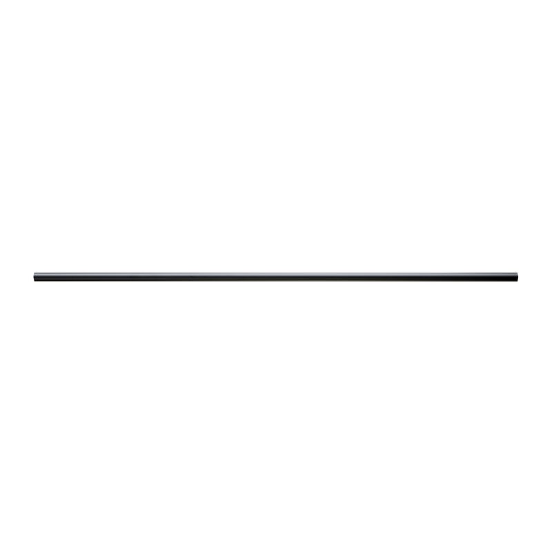 Barre à rideau ZEN coloris noir mat diamètre barre 2,8 cm longueur 150 cm