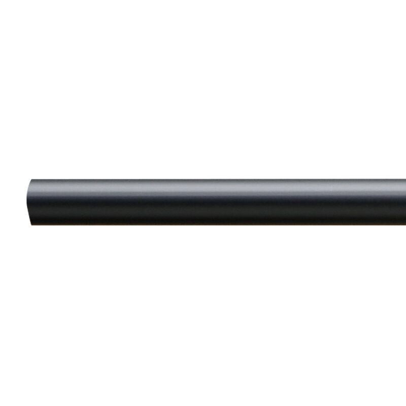 Barre à rideau ZEN coloris noir mat diamètre barre 2,8 cm longueur 150 cm