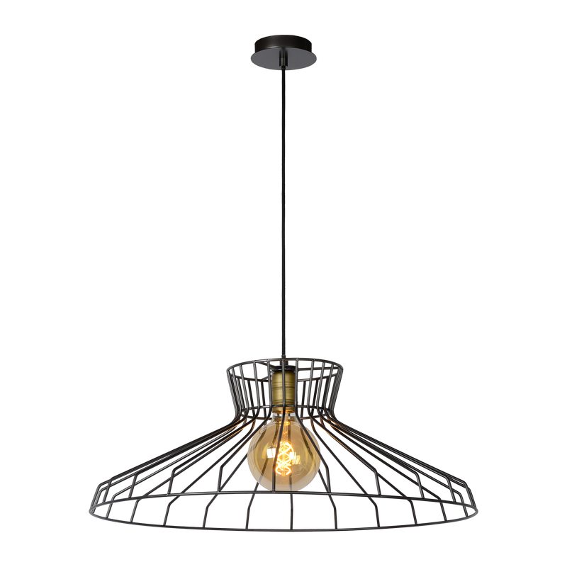 Suspension ORTEN coloris noir mat 34 x 65 cm