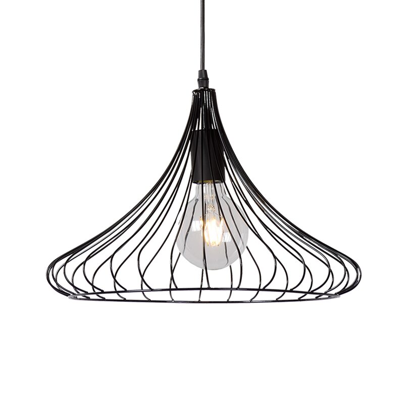 Suspension VINTIMI coloris noir mat 26 x 39,5 cm