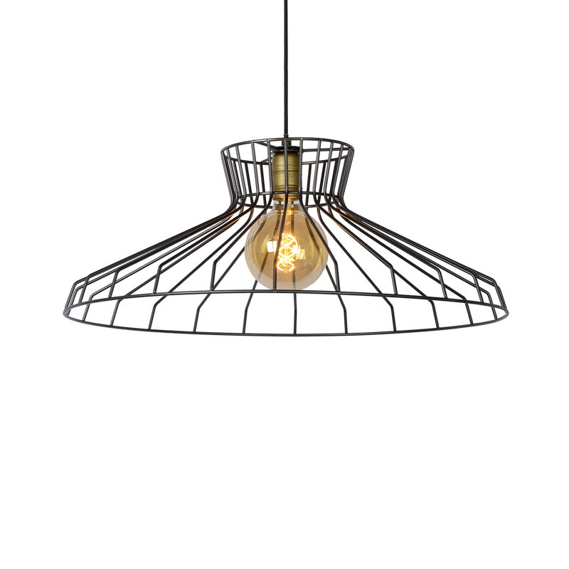 Suspension ORTEN coloris noir mat 34 x 65 cm