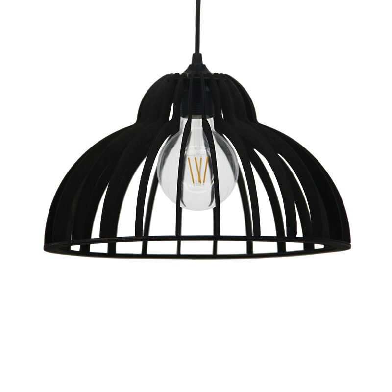 Suspension DINOWOOD coloris noir 20 x 35 cm
