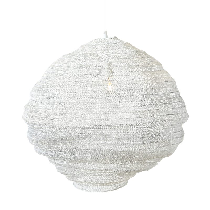 Suspension MORINA coloris blanc 55 x 60 cm