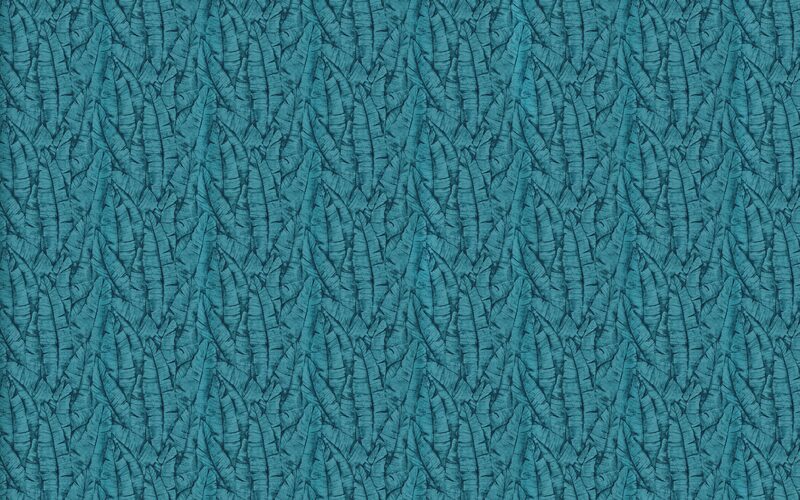 Papier peint intissé BANANA MOOD coloris bleu pétrole